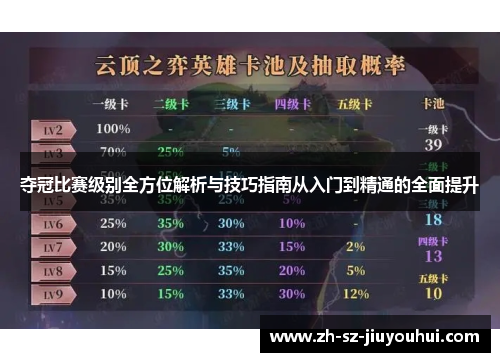 夺冠比赛级别全方位解析与技巧指南从入门到精通的全面提升