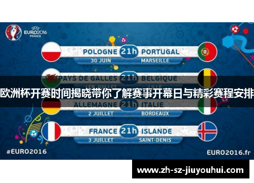 欧洲杯开赛时间揭晓带你了解赛事开幕日与精彩赛程安排